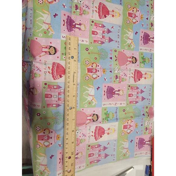Princess Pink Cotton Fabric 22 Inches By Emijane - Picture 3 of 5